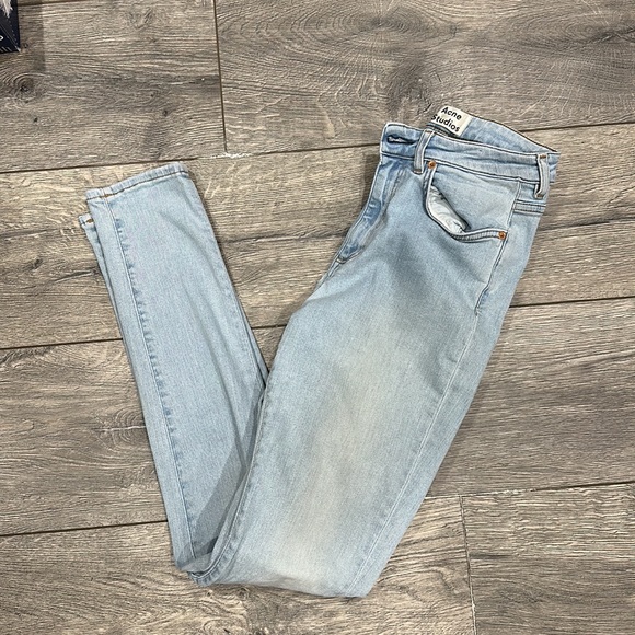 • Acne Studios • Pin Lt Vintage Skinny Jeans Light Blue 28 Women’s Stretch - Picture 4 of 6